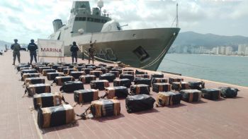Marina intercepta 1.3 toneladas de cocaína en costas de Guerrero