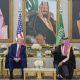 Príncipe heredero saudí recibe a Trump, quien inicia gira de cuatro días por Oriente Medio