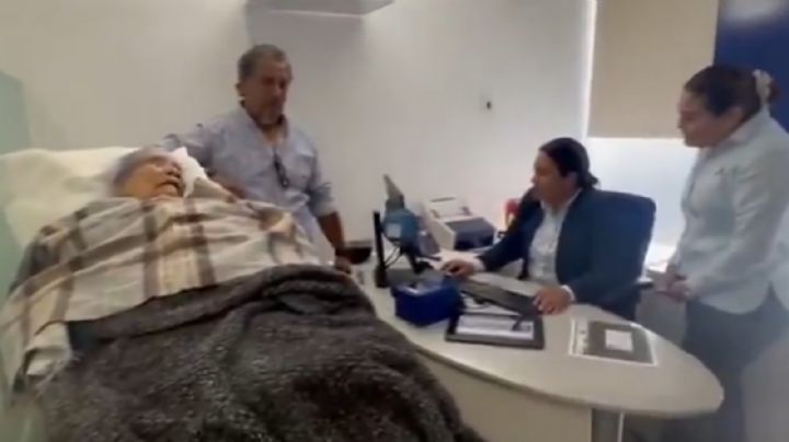 Mujer de 96 años es obligada a acudir en camilla a una sucursal de BBVA (Video)