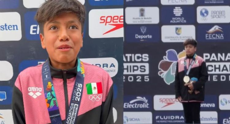 Clavadista mexicano de 12 años gana oro en Colombia y conmueve con su dedicatoria