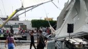 Foto ilustrativa de la nota titulada: Colapsa estructura en Feria del Libro de Netzahualcóyotl; hay cinco lesionados (Videos)