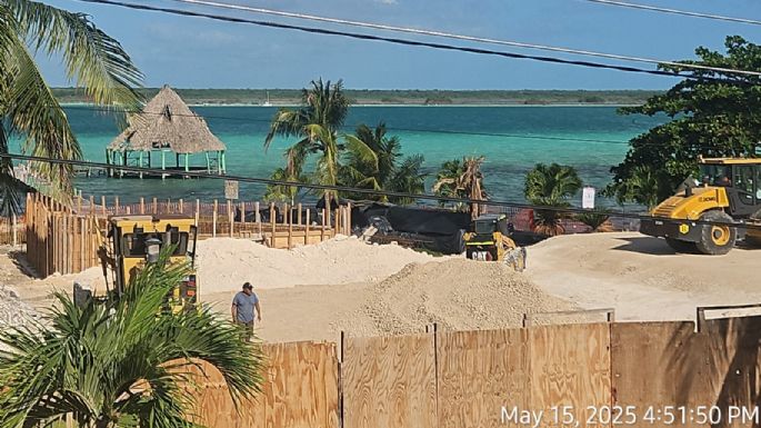 Sedena desacata orden judicial y prosigue obras en Laguna de Bacalar (Video)