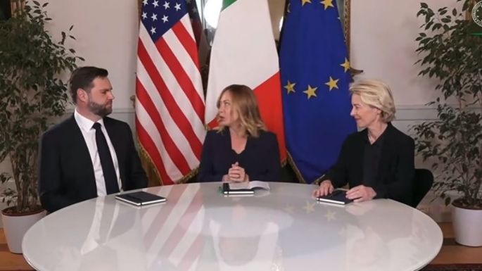 Von der Leyen y Vance se reúnen en Roma con Meloni como anfitriona