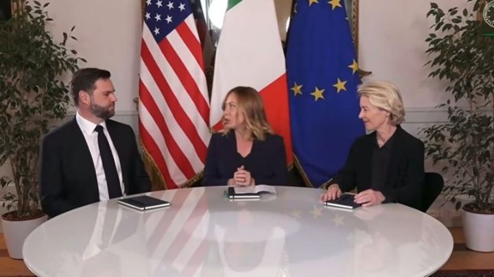 Von der Leyen y Vance se reúnen en Roma con Meloni como anfitriona