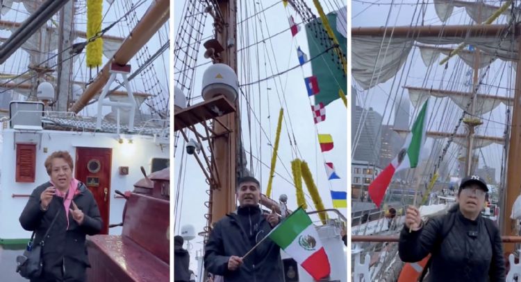 Morenistas promovieron elección judicial en el buque Cuauhtémoc antes de que chocara (Videos)