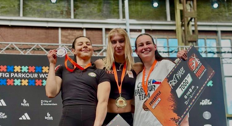 Ella Bucio gana la medalla de plata en la Copa del Mundo de Parkour en Ámsterdam