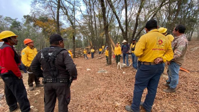Plan Tamaulipas suma a la Guardia Estatal al combate del incendio forestal en la Biósfera El Cielo