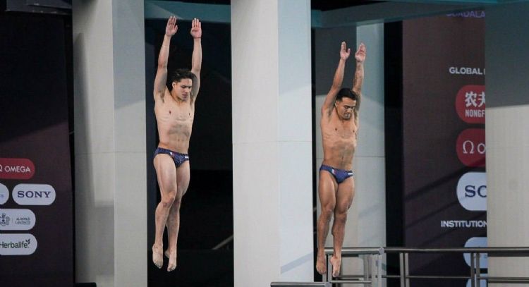 Por “confusión” de clavado, Osmar Olvera y Juan Manuel Celaya sacan cero en Super Final de Beijing