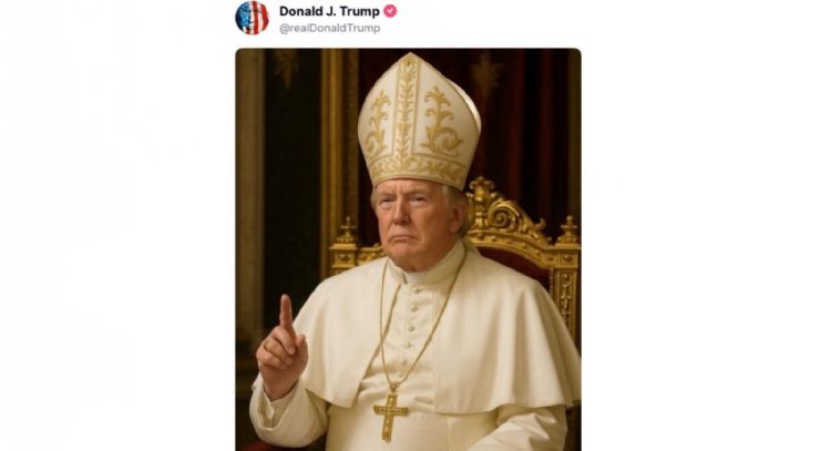 Conferencia Católica de Nueva York reclama a Trump por subir imagen como papa