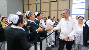 Celebra Américo Villarreal a cerca de 3 mil profesionales de la enfermería en Tamaulipas