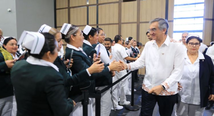 Celebra Américo Villarreal a cerca de 3 mil profesionales de la enfermería en Tamaulipas