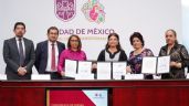 Foto ilustrativa de la nota titulada: Brugada firma convenio con el IECM e INE para garantizar seguridad durante elección de juzgadores