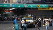 Foto ilustrativa de la nota titulada: La CNTE cumple su amago y bloquea los accesos a las dos terminales del AICM (Video)