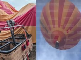 Globo aerostático se desploma en Teotihuacán: reportan 12 heridos (VIDEOS)