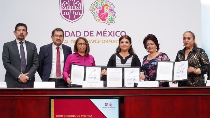 Brugada firma convenio con el IECM e INE para garantizar seguridad durante elección de juzgadores