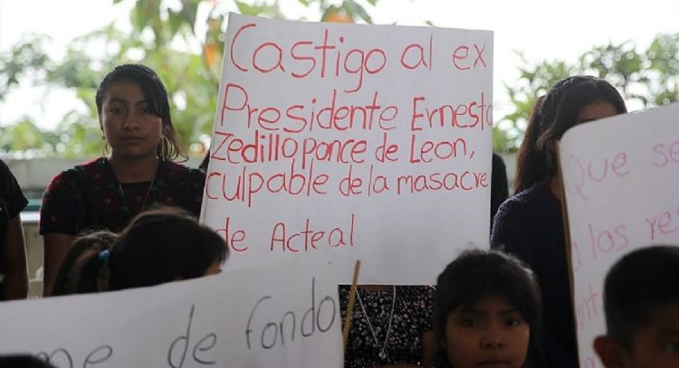 Abejas de Acteal piden a la CIDH publicar informe sobre masacre para procesar a Zedillo