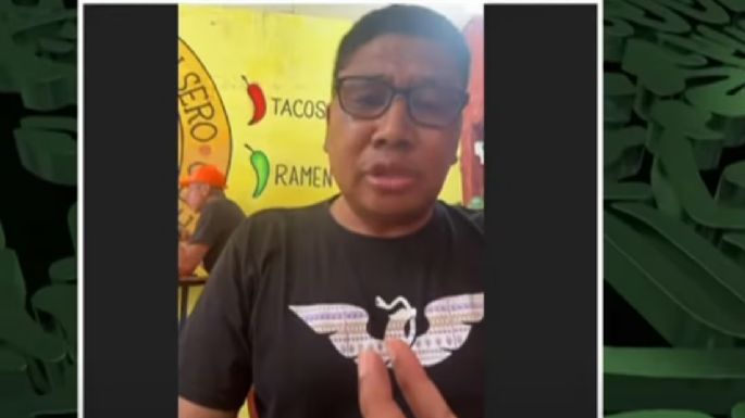 Diputado emecista sesiona desde puesto de tacos en Veracruz