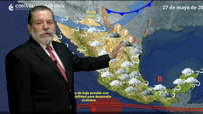 Llega otro frente frío fuera de temporada; lluvias fuertes el martes en 17 estados