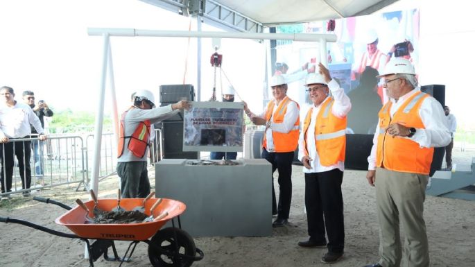Tendrá Altamira nueva Planta Tratadora de Aguas Residuales; Américo pone primera piedra