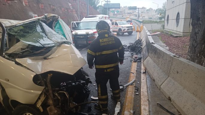 Choque en la Supervía Poniente deja tres muertos y un herido