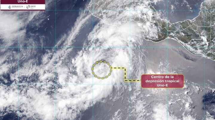 Surge la depresión tropical Uno-E, primer ciclón de 2025 en el Pacífico
