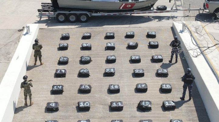 Aseguran 1.5 toneladas de cocaína en costas de Jalisco; van casi 40 toneladas confiscadas en el país