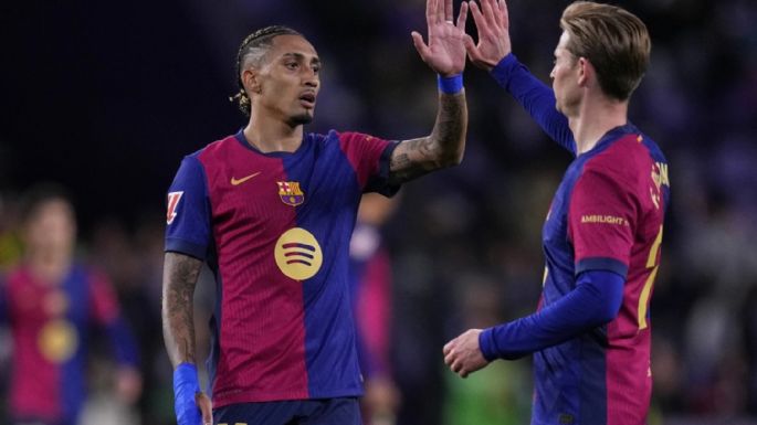 Barcelona vence 2-1 al Valladolid en LaLiga y sigue como líder