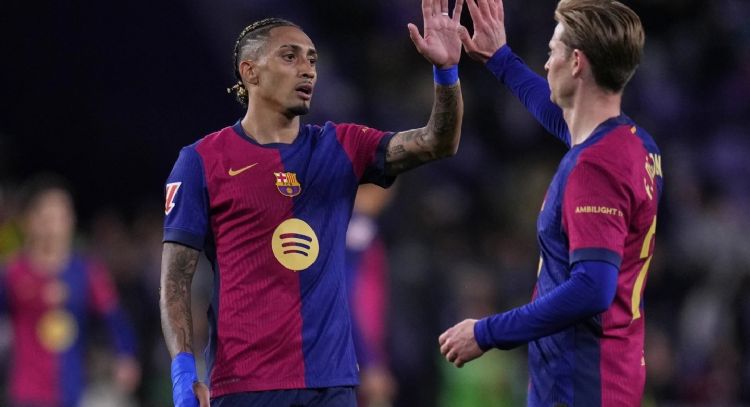 Barcelona vence 2-1 al Valladolid en LaLiga y sigue como líder