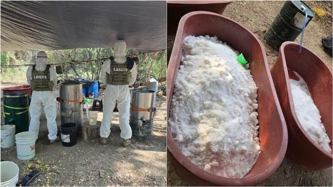 Desmantelan narcolaboratorio en Michoacán; producía dos toneladas de metanfetamina por semana