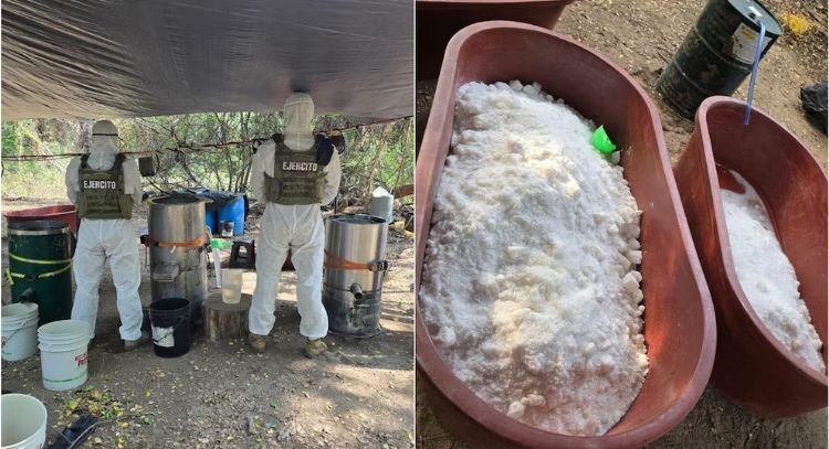 Desmantelan narcolaboratorio en Michoacán; producía dos toneladas de metanfetamina por semana
