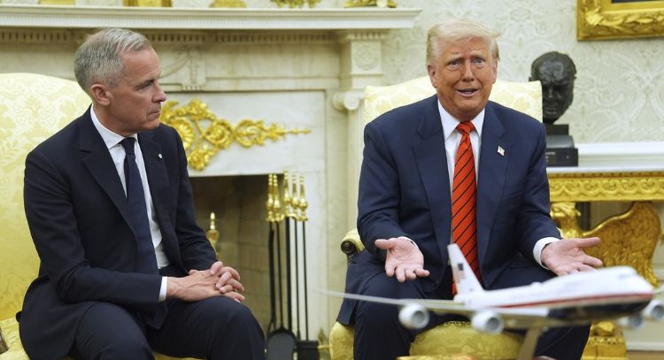 “Canadá no está en venta”, dice Carney a Trump y este responde: "Nunca digas nunca"