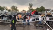 Foto ilustrativa de la nota titulada: Colapsa escenario en la explanada de la alcaldía Gustavo A. Madero; hay 7 heridos (Video)