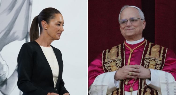 Este es el mensaje que envió Sheinbaum al recién nombrado Papa León XIV