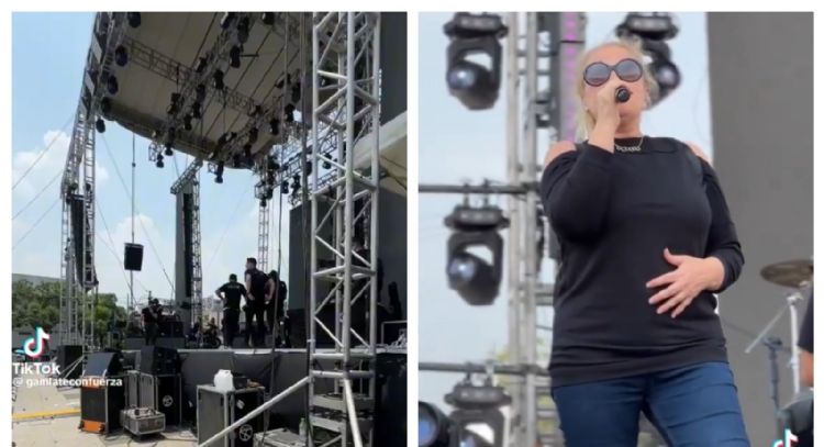 Alicia Villarreal realizó prueba de sonido minutos antes de colapso de escenario en la GAM