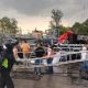 Colapsa escenario en la explanada de la alcaldía Gustavo A. Madero; hay 7 heridos (Video)
