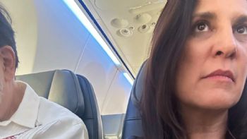 ¡No lo puedo creer!: Kenia López Rabadán presume que viaja al lado de Fernández Noroña