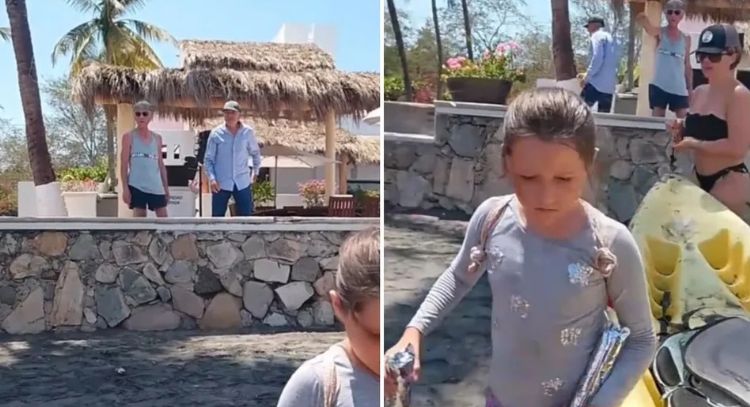 Extranjeros corren a mexicanos de la playa en Manzanillo por pagaron "uso exclusivo" (Video)