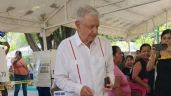 Foto ilustrativa de la nota titulada: AMLO reaparece para votar en la elección judicial