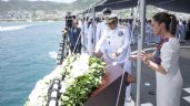 Foto ilustrativa de la nota titulada: Sheinbaum celebra Día de la Marina con homenaje a los cadetes fallecidos en el buque en NY