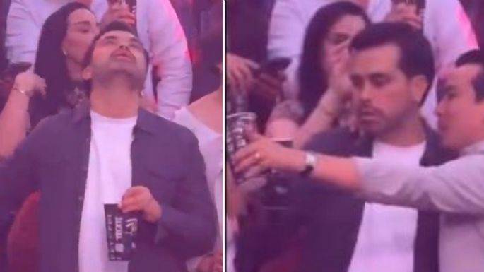 Captan a Jorge Álvarez Máynez en aparente "estado inconveniente" durante concierto de Carín León