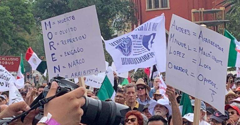 Realizan marcha contra de la elección al Poder Judicial en la Ciudad de México. Foto: Sara Pantoja