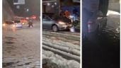 Foto ilustrativa de la nota titulada: Lluvia y granizo colapsan las alcaldías Álvaro Obregón y Cuajimalpa (Videos)