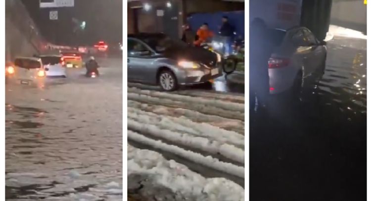 Lluvia y granizo colapsan las alcaldías Álvaro Obregón y Cuajimalpa (Videos)