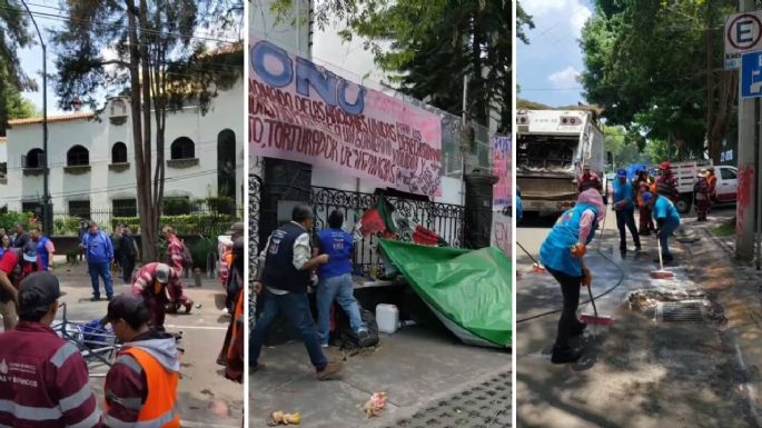 Retiran campamento frente a oficinas de la ONU; denunciaba caso de abuso sexual contra una menor
