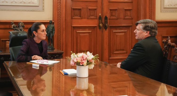 Sheinbaum y Landau abordan “diversos temas” de la relación México-EU