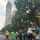 Empleados del Poder Judicial capitalino bloquean Eje Central