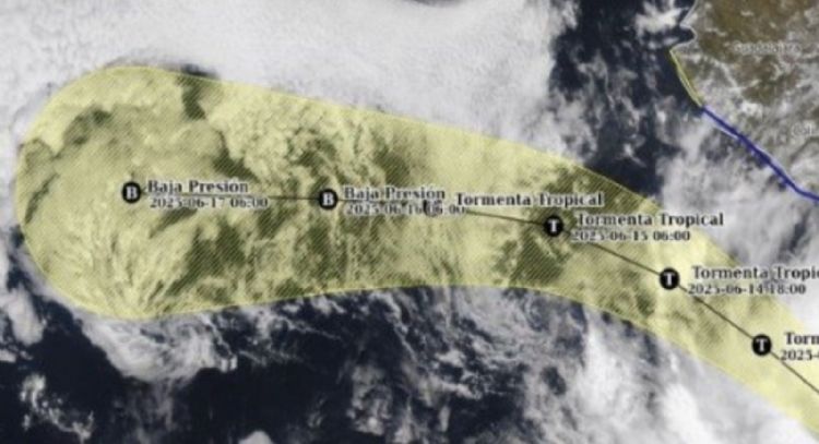 ‘Dalila’ evoluciona a tormenta; prevén lluvias de muy fuertes a intensas en 5 estados