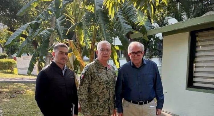 Rubén Rocha, Ricardo Trevilla y Omar García Harfuch sostienen reunión privada en Sinaloa