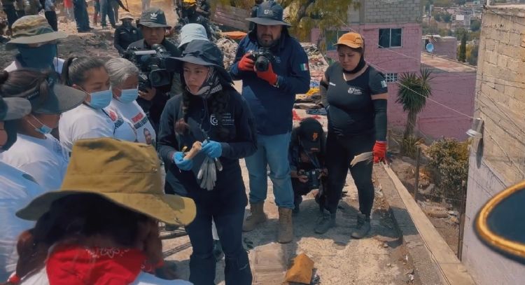 Madres buscadoras apoyan protesta de trabajadores judiciales; su lucha es la misma