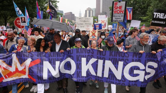 Manifestantes llenan calles, parques y plazas de EU en protestas contra Trump